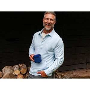 Criquet Shirts Collared Sweatshirt - Heather Ice Size mm